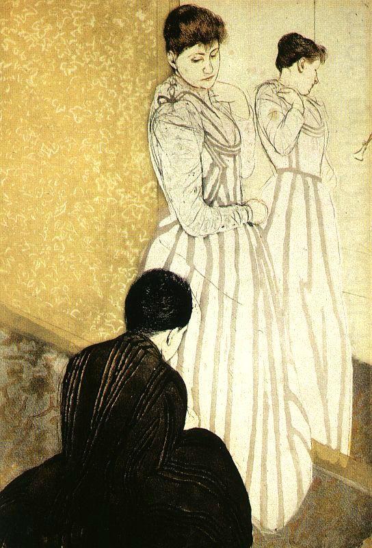 The Fitting, Mary Cassatt